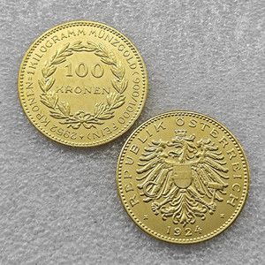 Monedas Conmemorativas de Estilo Antiguo de 100 Kronen de Austria de <span class=keywords><strong>1923</strong></span>, 1924, Regalos, Decoración del Hogar - Product Image 2