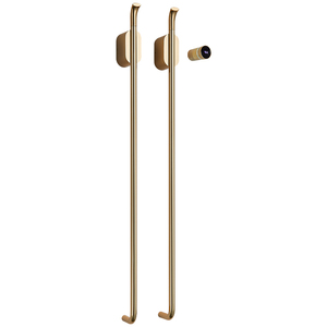 Sèche-serviettes électrique mural vertical en laiton pour salle de bain, chauffe-serviettes, rail - Product Image 5