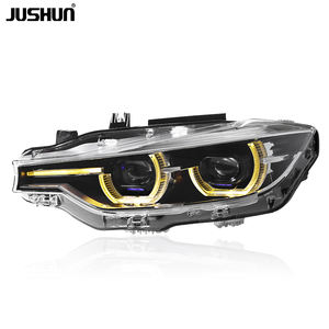 Fari Laser modificati JUSHUN per <span class=keywords><strong>BMW</strong></span> serie 3 <span class=keywords><strong>F30</strong></span> F31 F35 <span class=keywords><strong>M3</strong></span> F80 fari a 2018 2013 di vendita a caldo giallo e bianco DRL - Product Image 2