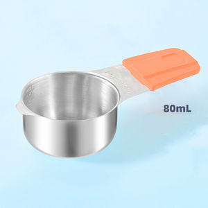 Tazas medidoras magnéticas de acero inoxidable 304, tazas medidoras coloridas con logotipo láser personalizado, juego de 5 cucharas - Product Image 5