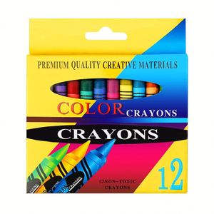 ชุดสีเทียนแท่งสำหรับเด็ก 6/8/12/24/36 สี สำหรับวาดภาพกราฟฟิตีและระบายสีน้ำมัน บรรจุกล่อง - Product Image 4