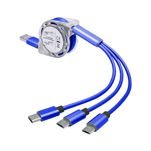 Câble de Charge Rétractable 3-en-1 Flexible USB C pour Téléphone Portable - Product Image 2