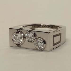 Anello Geometrico da Uomo, Stile Minimalista Hip Hop, Accessorio da Dito Audace e alla Moda, Regalo per Feste - Product Image 2