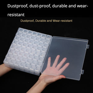 Manicure implement112Grid caja de almacenamiento ensamble caja de plástico extraíble joyería caja empaquetada por separado - Product Image 4