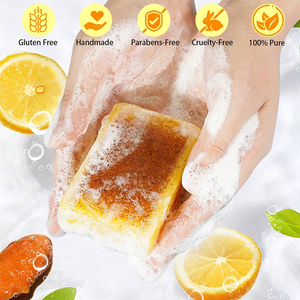 Nouveau <span class=keywords><strong>Savon</strong></span> au <span class=keywords><strong>Citron</strong></span>, Curcuma et Acide Kojique pour Éclaircir la Peau - Product Image 4