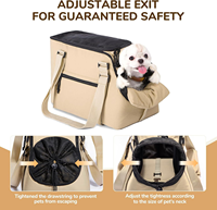 Sac fourre-tout étanche pour animaux de compagnie sac de transport chien chat sac de siège de voyage panier de transport pour chiot sac d'extérieur sac à main pour animaux de compagnie confortable pour le shopping
