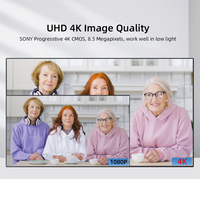 Cámara NDI 4K PTZ USB POE 30X Zoom óptico de inclinación panorámica, seguimiento automático AI 3G-SDI LAN HDMI IP Control remoto para transmisión en vivo