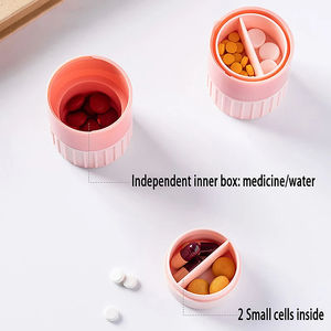 Wholesale Storage Box4 In1 Portable 4 Layer Powder <b>Tablet</b> Pill Cutter MedicineSplitter Box Crusher PortablePill - Product Image 4