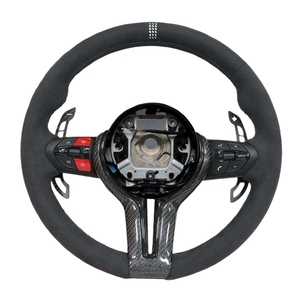 Volant de direction de voiture en Alcantara en stock pour <span class=keywords><strong>BMW</strong></span> F30 F35 F10 F15 F36 F20 F22 F25 F32 <span class=keywords><strong>F80</strong></span> F85 M3 M5 E70 E90 <span class=keywords><strong>M</strong></span> Volant de direction sport - Product Image 2