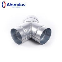 NUEVO Conector en Y Flexible para HVACR, Tubo de Escape Moderno para Cocina, 100*80 315*315, Conexión en Y de Hierro sin Goma