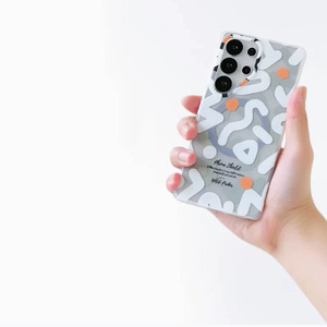 Hot Selling Matte Graffiti Magnetic Mobile Phone Case for Samsung S25 S24 Ultra <b>Wireless</b> Charging Hard Protective Cover - Product Image 3
