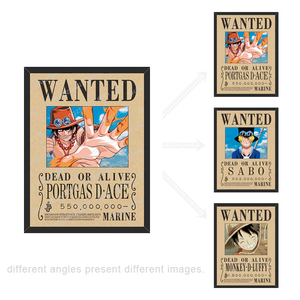 Affiche lenticulaire 3D à triple transition <span class=keywords><strong>One</strong></span> <span class=keywords><strong>Piece</strong></span> Wanted ACE SABO <span class=keywords><strong>LUFFY</strong></span> en gros pour cadeau promotionnel - Product Image 3