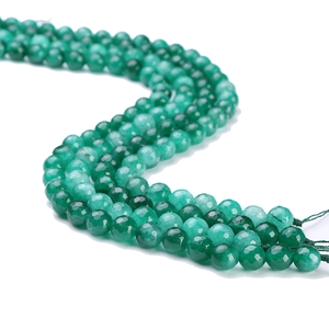 WENCHI - Cuentas de Ágata Natural para Joyería, Variedad de Colores Amarillo, Verde, Naranja, Dorado, Azul, Rosa, Lavanda, Corte Brillante, 3 mm, 8 mm - Product Image 1