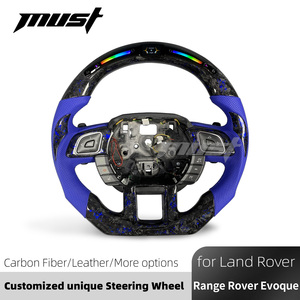 Volante de Fibra de Carbono Forjado Azul LED Personalizado para Land Rover Range Rover <span class=keywords><strong>Evoque</strong></span> 1.ª Generación SE <span class=keywords><strong>HSE</strong></span> Dynamic 2012-2019 - Product Image 2