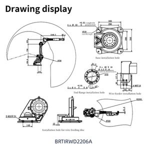 หุ่นยนต์เชื่อมอุตสาหกรรมแบบหกแกน Brent รุ่น BRTIRWD2206A สามารถรับน้ำหนักได้ 6 กิโลกรัม พร้อมแขนหุ่นยนต์ยาว 2.2 เมตร - Product Image 2
