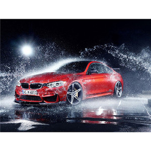 Automobile Sportiva rossa 5D FAI DA TE Diamante Pittura di Mosaico di Arte di Strass Home Decor Personalizzati Diamante Pittura di Diamante Del Ricamo - Product Image 1
