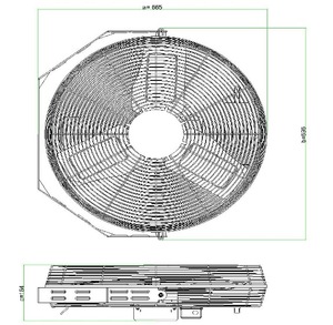 24" <b>Fans</b> Cooling High Quality <b>Electric</b> Metal Energy Efficient Commercial/Industrial Station <b>Fan</b> GAPIDF003 (KWP-2050) - Product Image 2