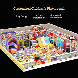 Solutions de jeux d'intérieur pour enfants, espace commercial personnalisé pour enfants, grand toboggan, équipement de terrain de jeux d'intérieur avec <span class=keywords><strong>trampoline</strong></span> - Product Image 6