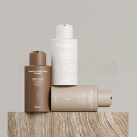 Flacon cosmétique en PP personnalisable 550 ml avec bouchon à clapet, corps plat, pour gel douche, lotion, contenant vide pour distributeur de savon liquide