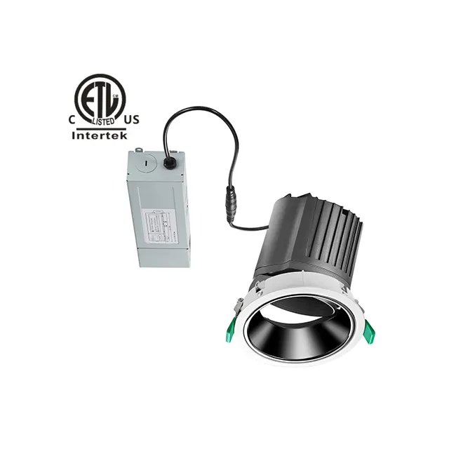 Daytonled daha az yuvarlak kare UGR<13 gömme çerçevesiz Ra90 parlama önleyici dali downlight downlight ayarlanabilir