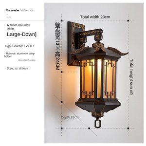 โคมไฟติดผนังกลางแจ้ง LED ร่วมสมัย, โคมไฟกันน้ำเรียบง่ายระเบียงห้องโถงลานบ้านวิลล่าเกทโรงแรม - Product Image 6