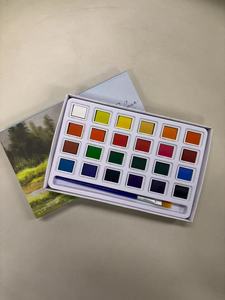 Ensemble de <span class=keywords><strong>peinture</strong></span> <span class=keywords><strong>gouache</strong></span> <span class=keywords><strong>à</strong></span> <span class=keywords><strong>l</strong></span>'<span class=keywords><strong>eau</strong></span> personnalisée Daqian, peintures <span class=keywords><strong>à</strong></span> <span class=keywords><strong>l</strong></span>'huile solides pour la <span class=keywords><strong>peinture</strong></span> sur papier et toile, boîte de 24 couleurs, aquarelle solide - Product Image 5