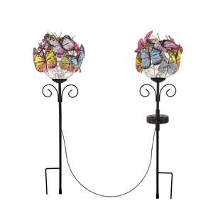 Luce Solare da Giardino a Forma di Farfalla Cangiante, LED ad Alta Potenza, Impermeabile IP44, Angolo di Illuminazione 360°, CRI 90, 1200 Lumen, Garanzia 3 Anni - Product Image 5