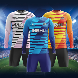 เสื้อฟุตบอลคุณภาพสูง เสื้อฟุตบอลแบบกำหนดเอง แขนยาว เสื้อฟุตบอลแบบซับลิเมชั่น สำหรับสโมสร/ทีมโรงเรียน - Product Image 1