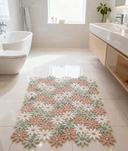 Nuovo Design <span class=keywords><strong>Mosaico</strong></span> in Pietra Naturale con Motivo Floreale Verde <span class=keywords><strong>per</strong></span> Bagno Piastrelle <span class=keywords><strong>Mosaico</strong></span> Irregolari Uniche - Product Image 6