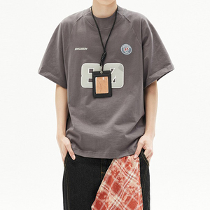 Camiseta Deportiva Vintage para Mujer, Estilo Casual de Alta Gama, Cuello Redondo, Manga Corta, Verano - Product Image 5