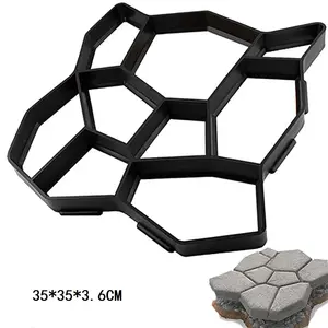 Moldes para pavimento de suelo de jardín, DIY, para pavimentación manual, bloques de piedra, camino, hormigón, edificios, creador de caminos