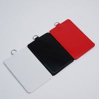 Porte-badge en cuir coloré Bestom OEM ODM, accessoire de construction durable pour badges nominatifs en gros
