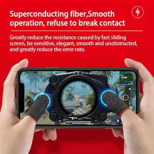 Manchons de doigt à motif personnalisé pour les jeux compatibles avec tous les appareils à écran tactile sensation lisse anti-transpiration extrêmement mince - Product Image 3