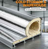 Barrière radiante en aluminium perforé respirant, feuille d'isolation thermique réfléchissante résistante aux déchirures pour la construction