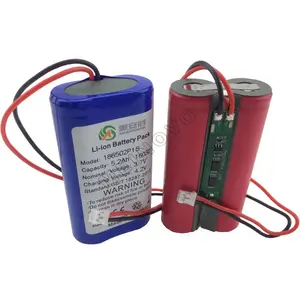 顶级销售3.7V 18650电池组2P1S 5200mAh Li离子电池可充电锂离子电池