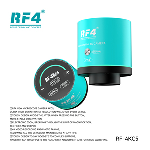 Kit de <span class=keywords><strong>Microscopio</strong></span> Estéreo Trinocular RF4 con Cámara 4K, Imágenes Ultra HD, Compatible con Pruebas de Laboratorio y Control de Calidad de Componentes - Product Image 5