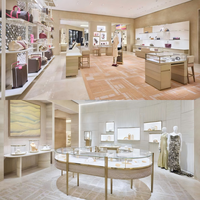 Vitrine de présentation pour magasin de bijoux, étagère, comptoir, solution de conception pour l'ensemble du magasin, boutiques, centre commercial