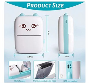 Imprimante thermique portable C9 Mini HD sans fil, impression manuelle, papier auto-adhésif pour étiquettes/images/<span class=keywords><strong>photos</strong></span>/reçus/notes/listes - Product Image 3