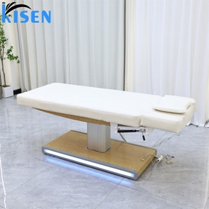 KISEN New Design Comfortable Electric Salon Massage <b>Bed</b> Beauty Salon Electric Cosmetic Facial Spa <b>Lash</b> Massage Treatment <b>Table</b> - Product Image 3