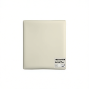 <b>Fitted</b> <b>Sheet</b> 100% Cotton Beige German <b>Single</b> 90x200cm - Product Image 3