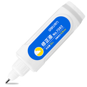 Fluide correcteur Deli 12ml, pointe de 0,8 mm, pour étudiants, fournitures de bureau - Product Image 2