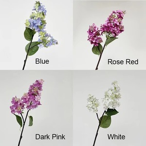 Arreglos de Decoración para el Hogar y Bodas en Color Blanco, Rosa, Azul y Lila, Flores Artificiales de Tela de Seda al por Mayor - Product Image 6