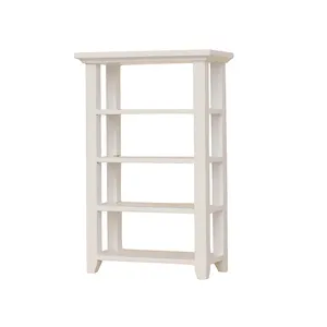 Iland móveis casa de bonecas, em minimóveis, sala de estar, prateleira de madeira/etagere no branco wl017 prateleira de madeira