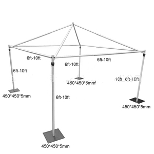 Janelove tùy chỉnh đám cưới Backdrop Rèm đứng Vòng Tròn Ống treo lên cho tường Nhôm Tự làm ống 3m x 3m treo lên có thể điều chỉnh Backdrop - Product Image 6