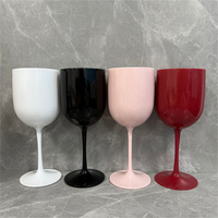 Verres à vin en plastique de 16 oz, gobelets en acrylique réutilisables et incassables pour mariage, fête prénuptiale, anniversaire