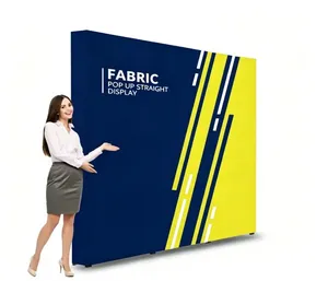 Présentoir en tissu extensible facile à assembler avec cadre droit pour les salons professionnels - Product Image 3
