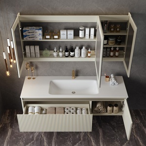 Meuble-lavabo de salle de bain à prix abordable et haute performance, fabriqué en Chine, avec lavabo intégré, et mobilier de chambre de haute qualité. - Product Image 4