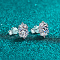 Anting Perak S925 Berhiaskan Moissanite, Anting Mewah Ringan Bentuk Dan, Perhiasan Pernikahan Wanita, Hadiah Grosir, Dapat Dipesan Sesuai Keinginan