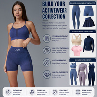 Legging Pilates Seamless Pinggang Tinggi Grosir, Celana Yoga Stretch Sculpt, Logo Custom untuk Merek Activewear Besar, Pengadaan Grosir