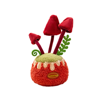 Adorable pot en peluche de succulente verte avec visage rose, décoration sûre pour la chambre des enfants